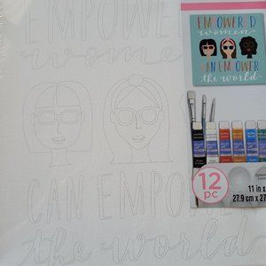 Acrylic canvas paint kit